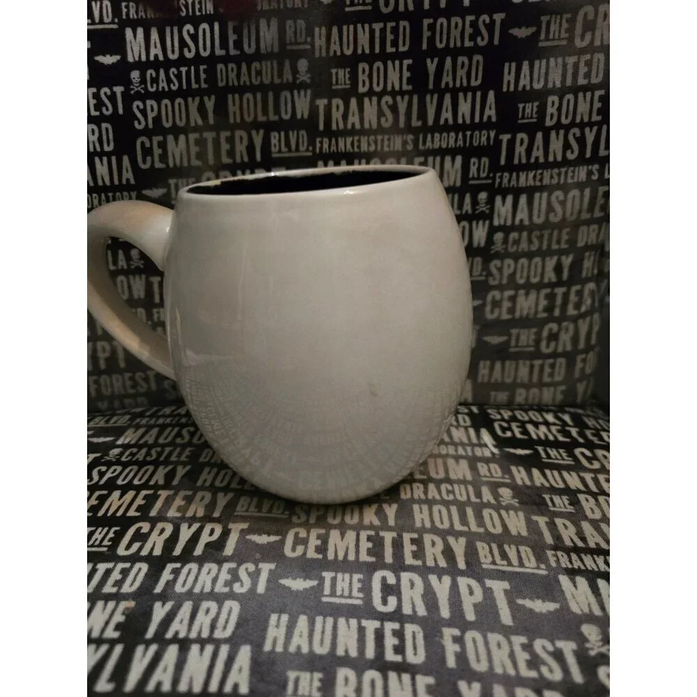 Rae Dunn Halloween Dancing Skeleton Halloween Coffee Mug